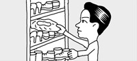 靴を重ねて収納する時はシャワーキャップ