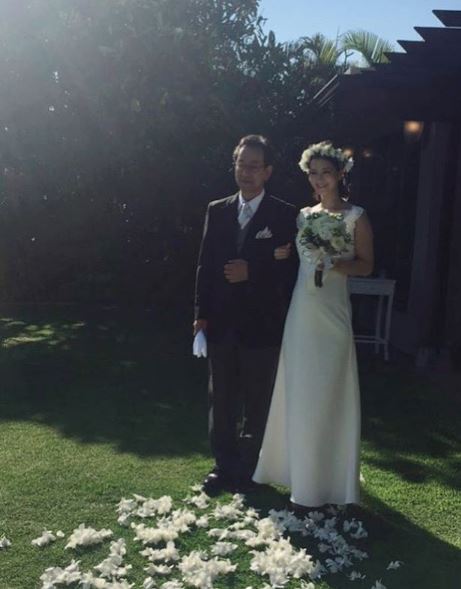 イ・ジェハクとハワイ挙式の秋葉里枝「とても幸せ」結婚式写真公開