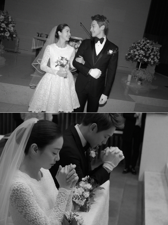 Rain＆キム・テヒ夫妻、結婚式の写真公開