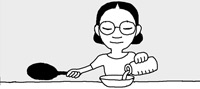 揚げ物をする時、油がはねないようにするには