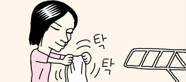 タオルを肌触りよく乾かすには
