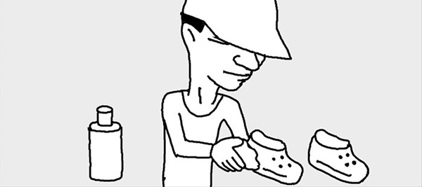 上履きに付いた汚れを落とすには