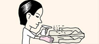 コートに付いたほこりを取るには