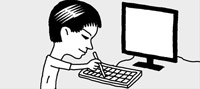 キーボードのすき間の汚れをふき取るには