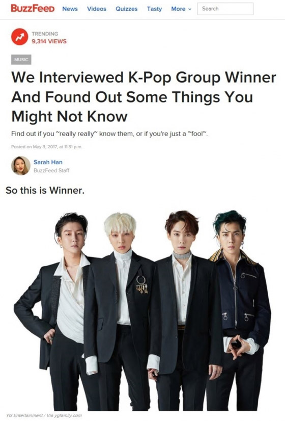 WINNER「いつかBIGBANGのように素敵なコンサートをやりたい」