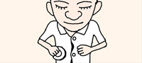 シャツのボタンの間が広がってしまう時は