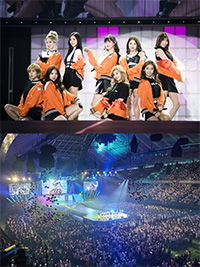 TWICEが日本で初単独ライブ、1万5000人を魅了