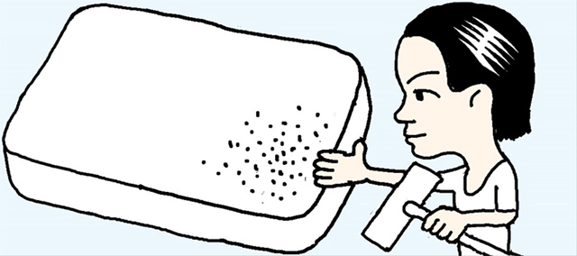 ベッドのマットレスをきれいにするには