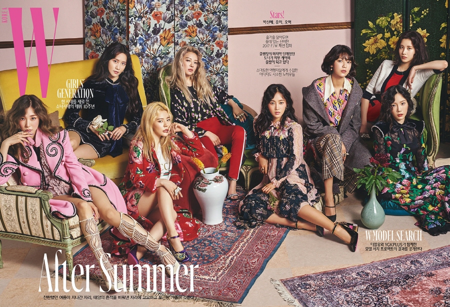 デビュー10周年の少女時代、魅力アピール＝「W Korea」