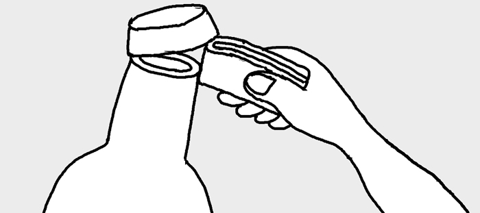 栓抜きがない時は