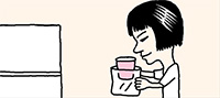 ファミリーサイズのアイスクリームは