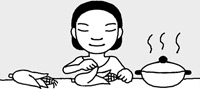 トウモロコシをゆでる時は