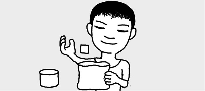 残ったお菓子は角砂糖を入れて保存
