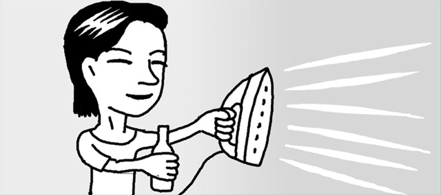 スチームアイロンの蒸気口をきれいにするには