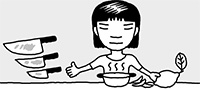 包丁に付いた汚れを取るには