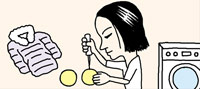 つぶれたダウンジャケットをふっくらさせるには