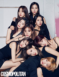 【フォト】パーティーガールに扮したTWICE＝「COSMOPOLITAN」