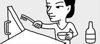 冷蔵庫の扉のゴムパッキンをきれいにする時は