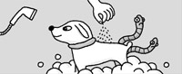 ペットの犬の毛についた虫を取るには