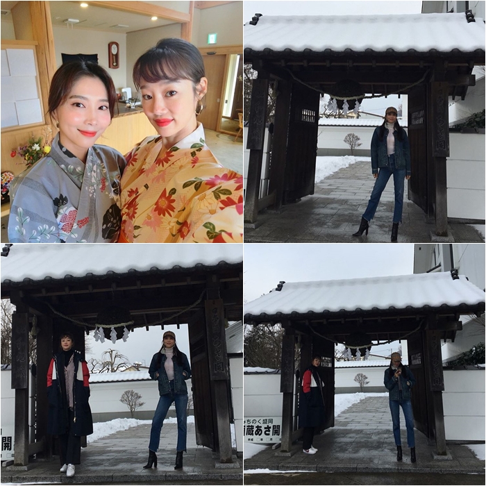 オ・ユナ＆チェ・ヨジンが日本旅行、浴衣姿でパチリ
