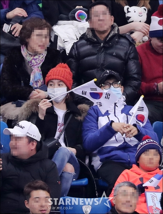 イ・ビョンホン＆イ・ミンジョン夫妻、江陵でオリンピック応援