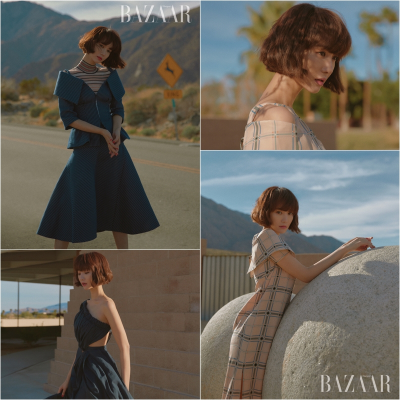 コ・ジュニの未公開カットにドキッ！＝「HARPER’S BAZAAR」