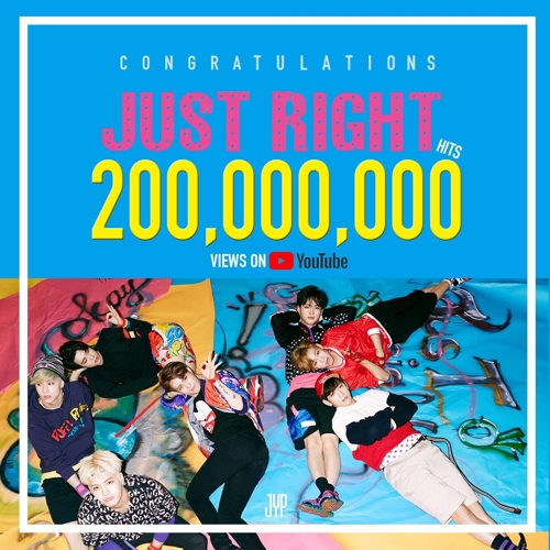 ＧＯＴ７「Ｊｕｓｔ　ｒｉｇｈｔ」のＭＶ　再生２億回突破