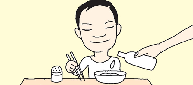 塩辛い料理にはお酢