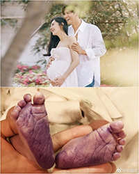 第一子出産のチュ・ジャヒョン、子どもの足形公開