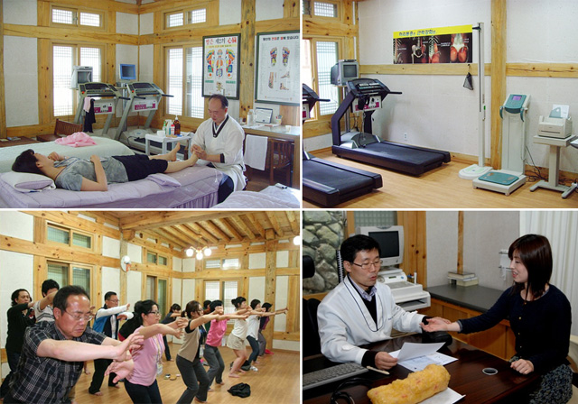 名医村の韓医院では、体を韓方で検査し、体験できるさまざまなプログラムをいとなんでいる