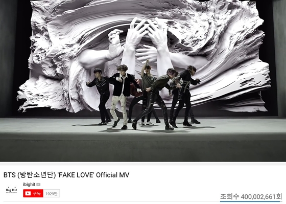 防弾少年団「FAKE LOVE」MVが4億ビュー突破