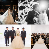 キム・ギョンロクが結婚式写真公開 花嫁と幸せのキス