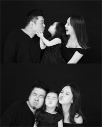 キム・ジウ、夫&娘と仲良し家族写真
