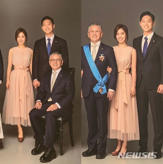 韓国芸能人株式長者5位のハム・ヨンジ、家族写真を公開