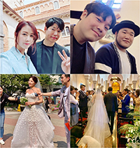 ホン・ウニ&ユ・ジュンサンとキルグボングがALiの結婚式をお祝い