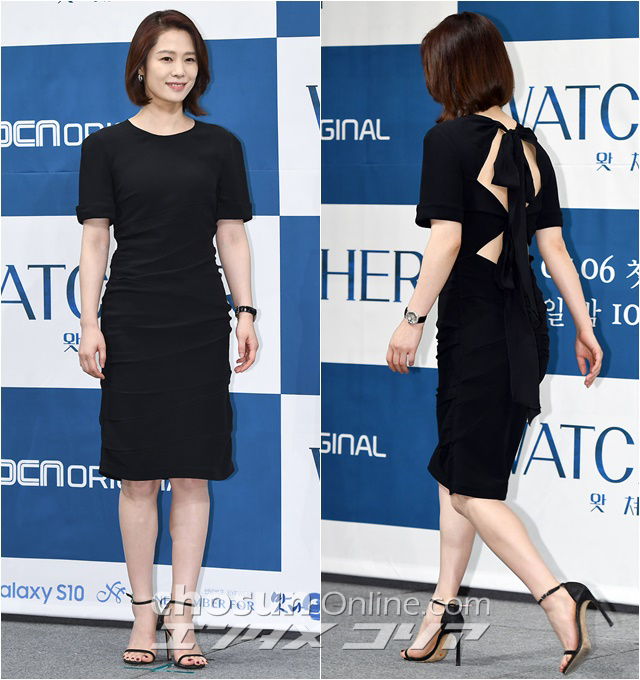 セレブファッション：背中ぱっくり大胆ワンピ姿のキム・ヒョンジュ