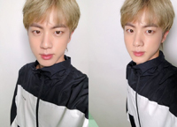 BTSのJIN、長期休暇中もすらりとしたあごのライン