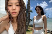 BLACKPINKジェニー、海辺でさわやか美ボディ披露