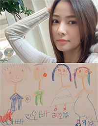 ソン・テヨン、娘が描いた絵を公開…幸せな日常