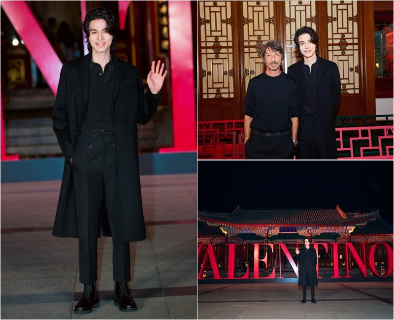 イ・ドンウク、北京のオートクチュールショーに出席…シックな黒一色ファッション