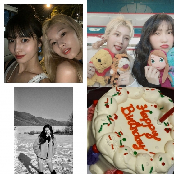 TWICEモモとチェヨン、サナに「誕生日おめでとう」