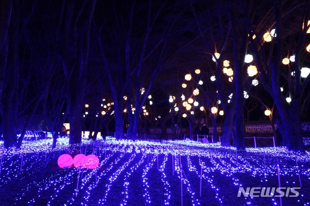 すでに3万人が訪問、「内蔵山冬の光祭り」が人気