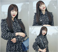 Red Velvetジョイ、春らしさ漂う空港ファッション