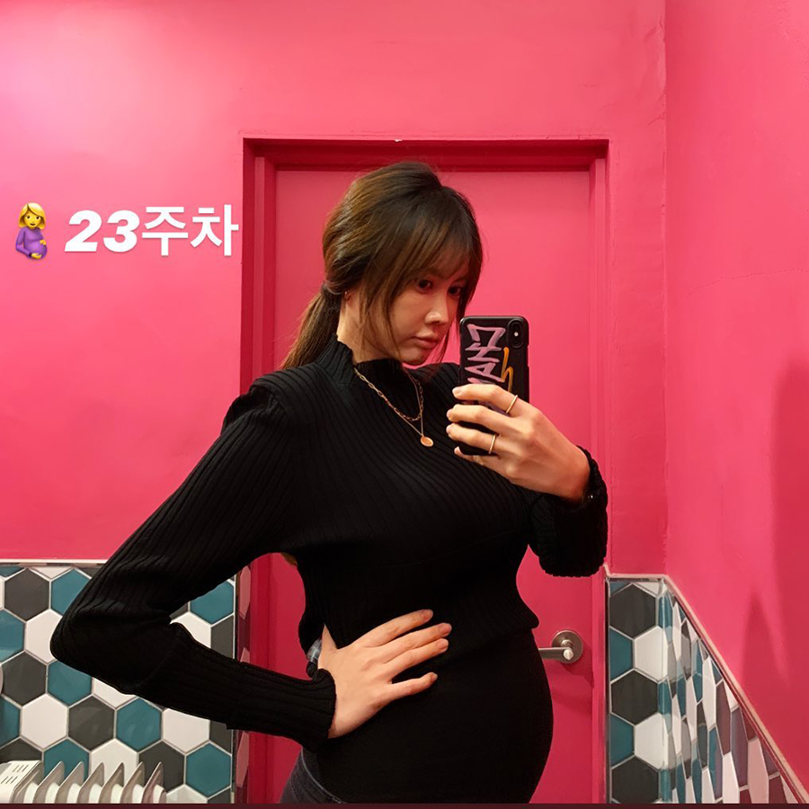 Chosun Online 朝鮮日報 双子じゃないよ 妊娠23週のヤン ミラ 大きなおなかで近況報告