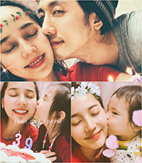 元S.E.S.ユジン「幸せ笑顔」39歳の誕生日に2人の娘&キ・テヨンからキス