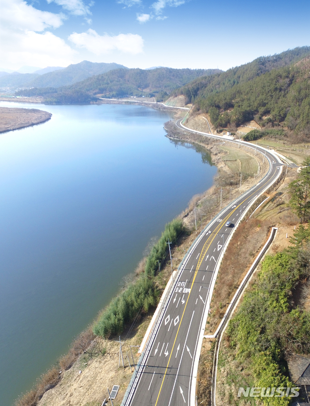 栄山江川辺道路34キロ区間開通、観光に便利なドライブコースに