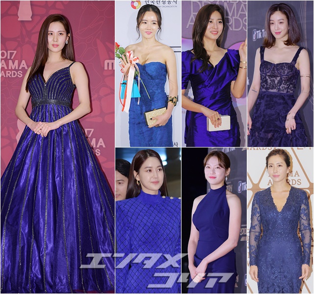 ソン・ユナ、コ・アラ…魅惑の青いドレスを選んだスターは？