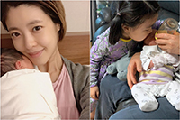 イ・ユンジが次女の出生届提出、姉妹の2ショット公開