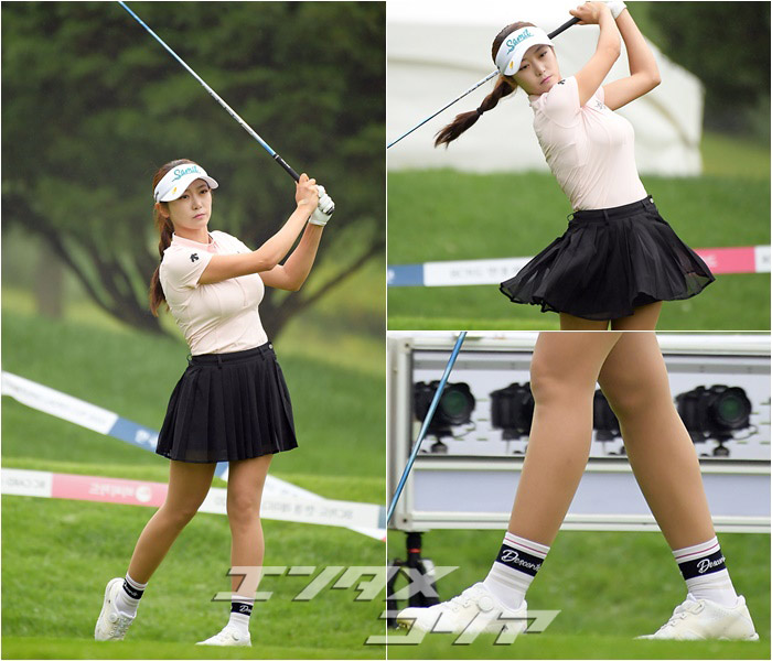 次世代美女ゴルファーに浮上したアン・ソヒョン、「きのうはピンク、きょうは黒！」