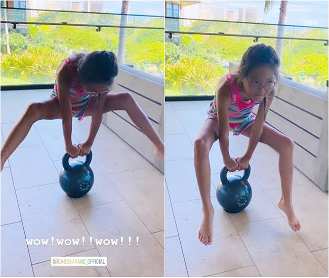 秋山＆ SHIHOの娘・紗蘭ちゃん「遺伝の力」運動神経がすごい！